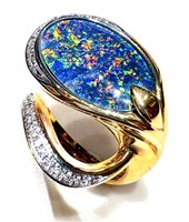 Ringe Silvia Kelly Dame OPALE in Gelbgold Opale AN MOD.B-351579 - AN MOD.B-351579